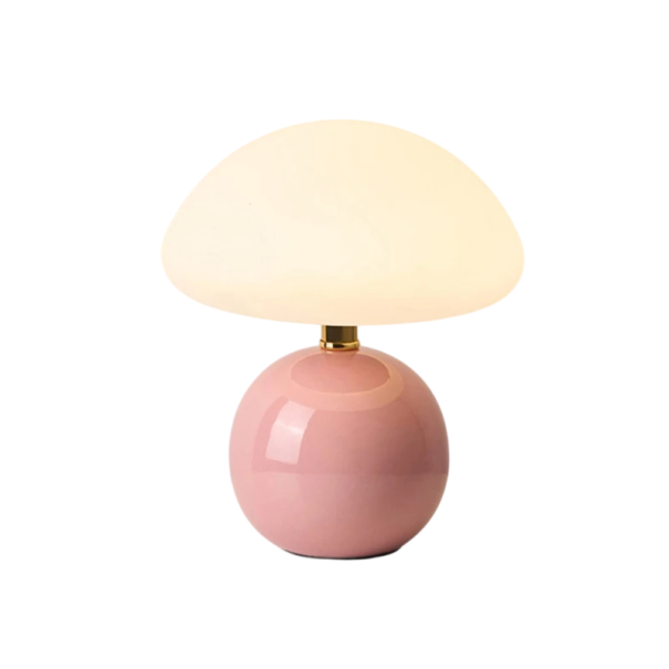 Dekorativní lampa na stůl 20 x 22 x 12 cm 24W USB napájení Moderní design pro domácí a pracovní prostory Stylová stolní lampa s LED osvětlením růžová