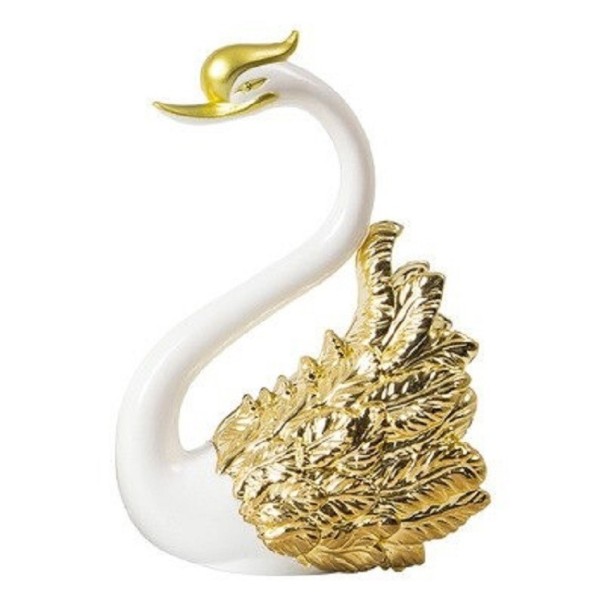Dekorativní soška labutě zlatá 2