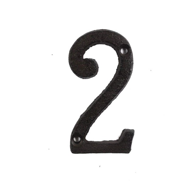 Dekorativní železná číslice 2