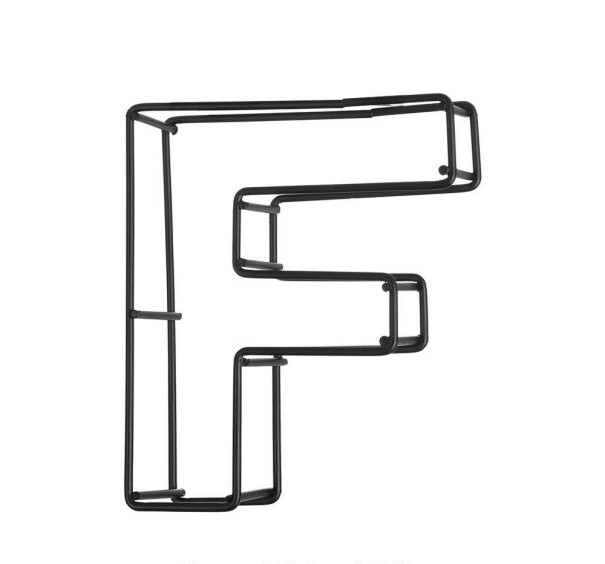 Dekorativní železné písmeno F