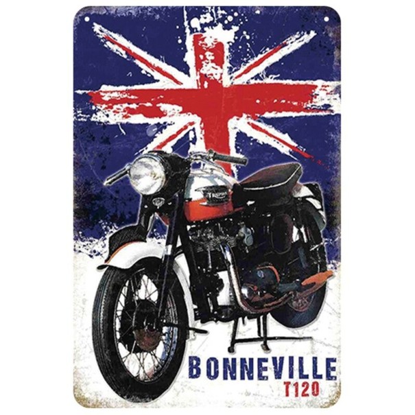 Dekorativt retro blikskilt 16