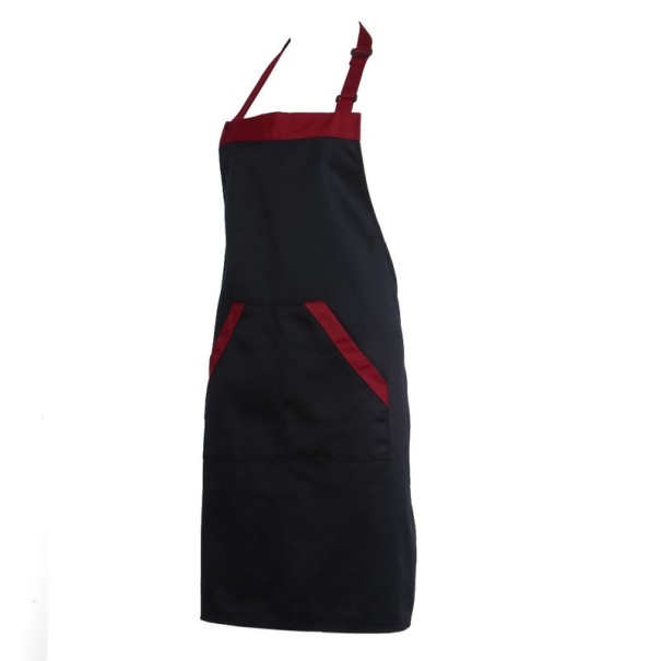 Delantal de cocina de algodón J1353 negro