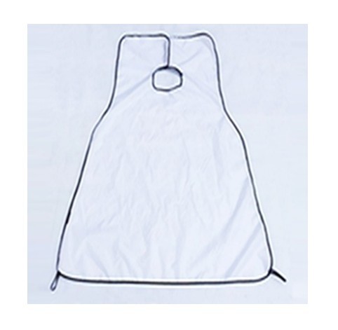 Delantal de hombre con pinzas para afeitar J952 blanco