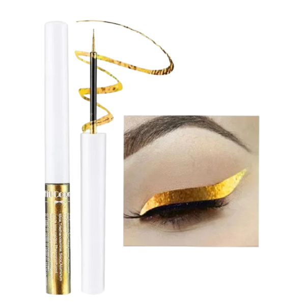 Delineador de ojos metálico Delineador de ojos líquido brillante Maquillaje de ojos de alta calidad 1