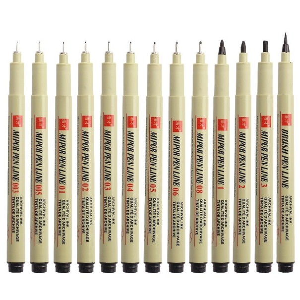 Delineador de pigmentos 12 uds. 1