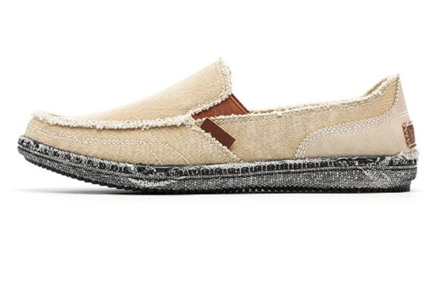 Denim loafers för män J2641 khaki 41