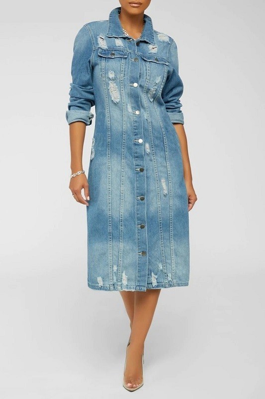 Denimjacka för kvinnor