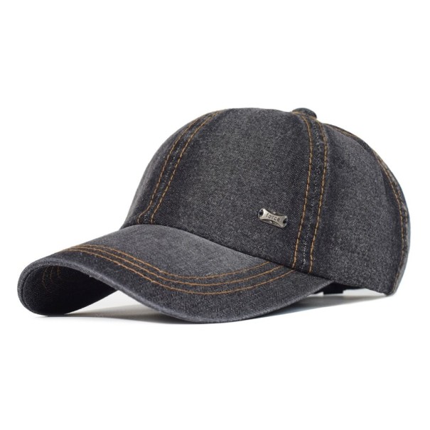 Denimkasket sort