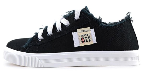 Denimsneakers för dam J1698 svart 38