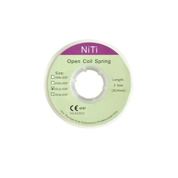 Dental Orthodontic Open Coil Spring 914 mm 0.012 inches 1 Roll Orthodontic Bracket Accessory Professional Dental Tool 1