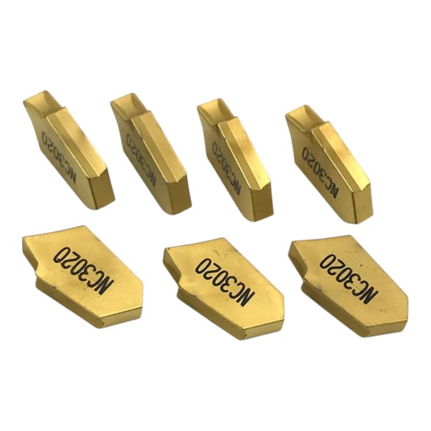 Denti di taglio SP300 NC3020 10 pz Denti in carburo per tornitura Carburo sinterizzato Oro Per tornio metallico 1