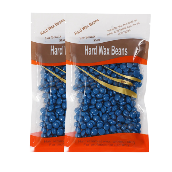 Depilacyjny wosk 200 g 2×100 g Wosk rumiankowy Twardy wosk do usuwania włosów Delikatna depilacja dla nóg, rąk, pach i okolic bikini 1