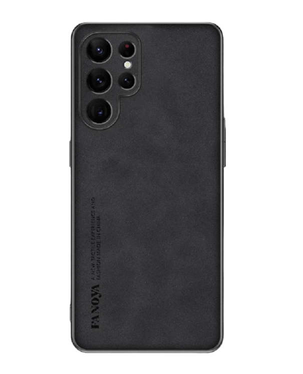 Δερμάτινη προστατευτική θήκη για Samsung Galaxy S23 Ultra μαύρο