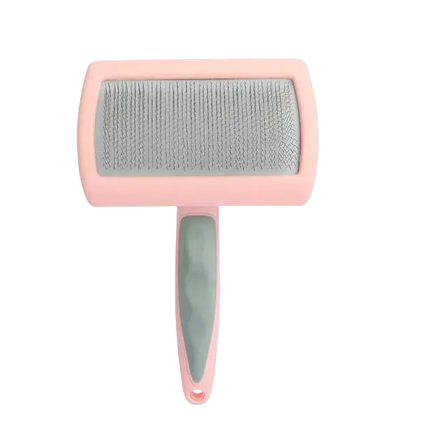 Deshedding Brush for Dogs and Cats Hair Remover for Dogs and Cats Single-Sided Brush for Dogs and Cats 18 x 11.7 cm pink