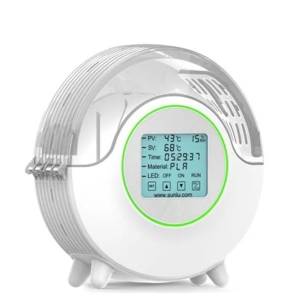 Deshidratador de filamentos 26,5 x 27,4 x 11,8 cm S2 caja deshidratadora con pantalla LCD Regulación de temperatura y protección del material 1