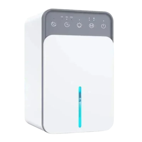 Deshumidificador portátil de aire 1500 ml Funcionamiento silencioso 35 dB Eficiente en energía Deshumidificador para el hogar Dormitorio Oficina 1