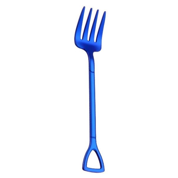 Dessert Cutlery Spade and Fork blue 2