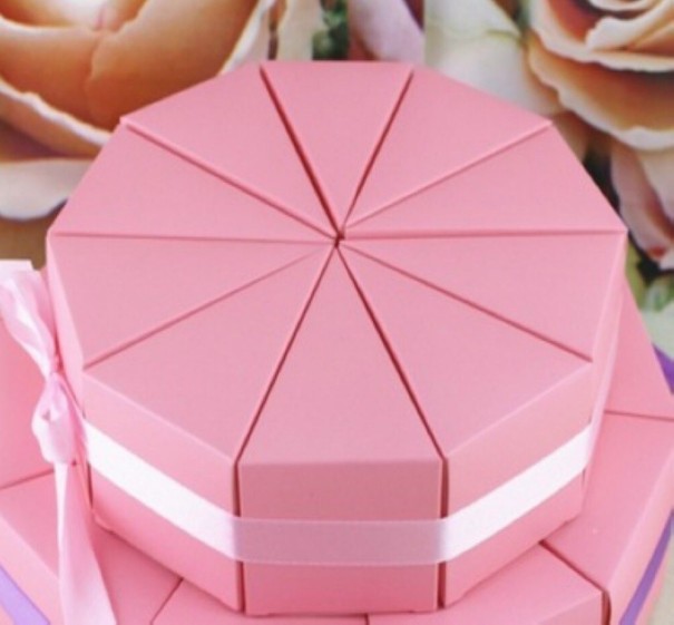 Dessert geschenkdoos 10 stuks roze