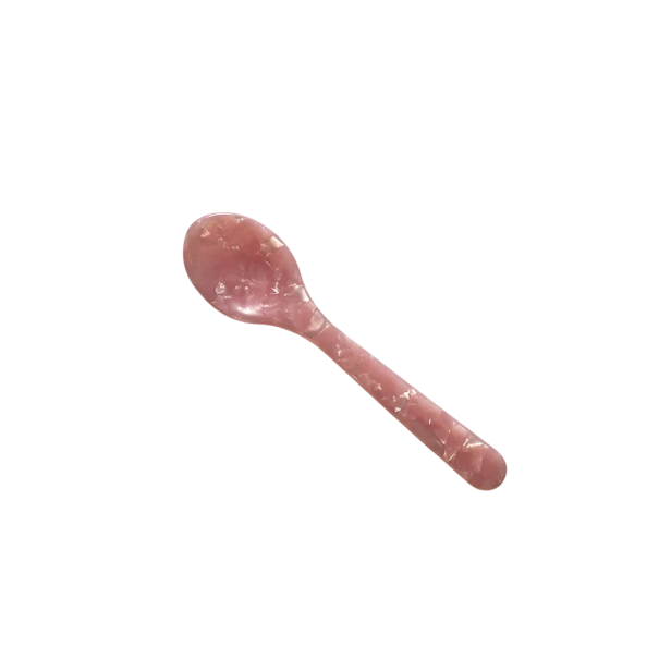 Dessertlöffel für Kaffee und Tee Stilvoller Löffel für Eis, Kuchen, Marmelade Dekoratives Küchenzubehör Servierlöffel für Desserts rosa