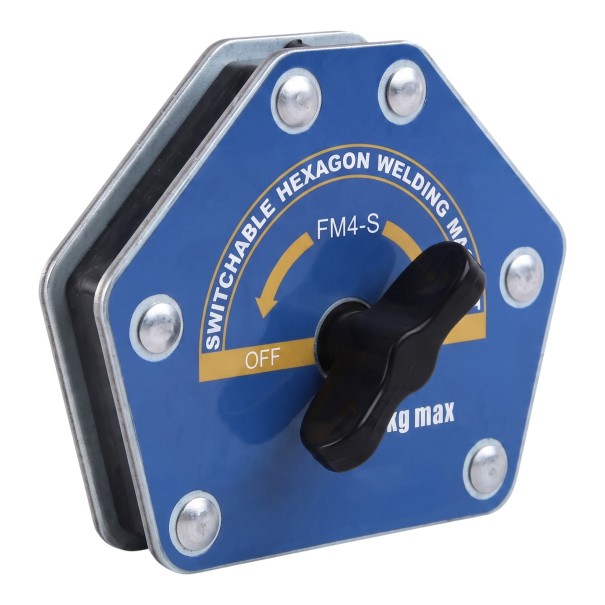 Detachable Welding Magnet FM4-S 6 Angles from 30 to 105 Degrees Load Capacity 15 kg Dimensions 9.6 x 8 x 3.6 cm Blue For the Workshop 1