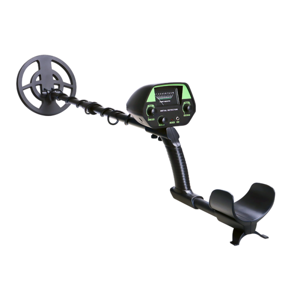 Detector de metales subterráneo con longitud ajustable 78-112 cm Sensor 20 cm Búsqueda de monedas y metales Apto para principiantes verde
