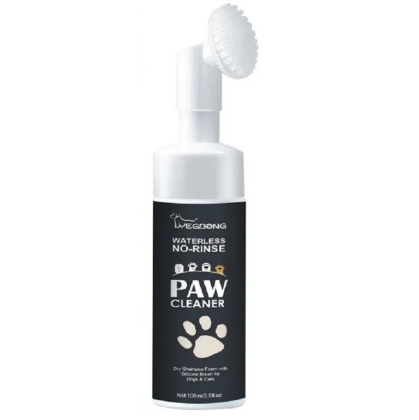 Detergente per zampe per cani e gatti Detergente per zampe con spazzola Detergente schiumoso per zampe 100 ml 1