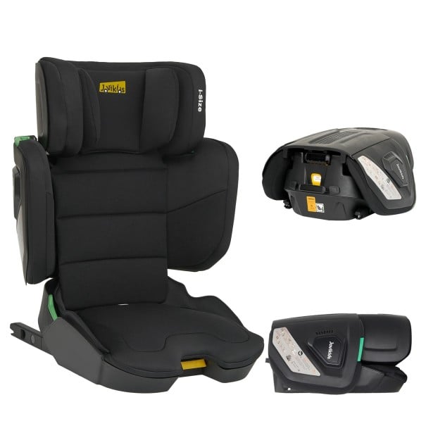 Dětská autosedačka Jovikids i-Size skupina 2 3 pro výšku 100 až 150 cm ISOFIX sklopná boční ochrana nastavitelná opěrka hlavy 15 až 36 kg černá