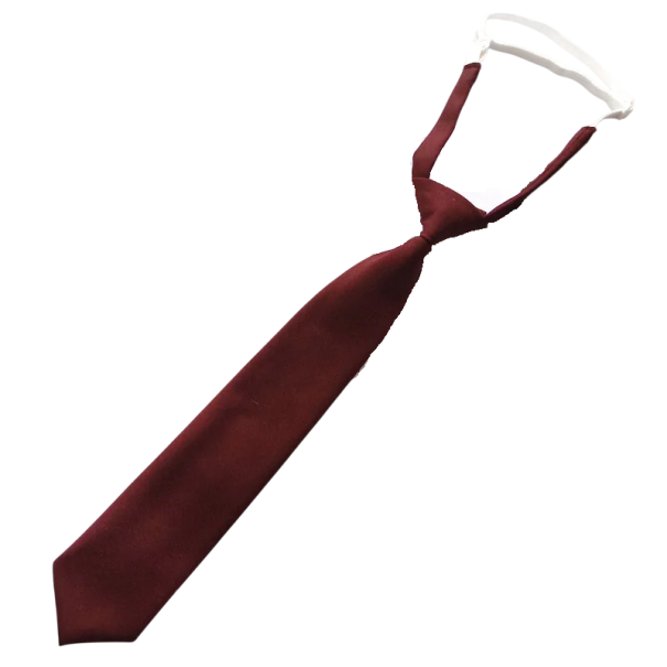Dětská kravata s elastickou gumou kolem krku 36 x 7 cm Předvázaná kravata pro děti Elegantní dětský doplněk na svatby, oslavy a další formální události vínová