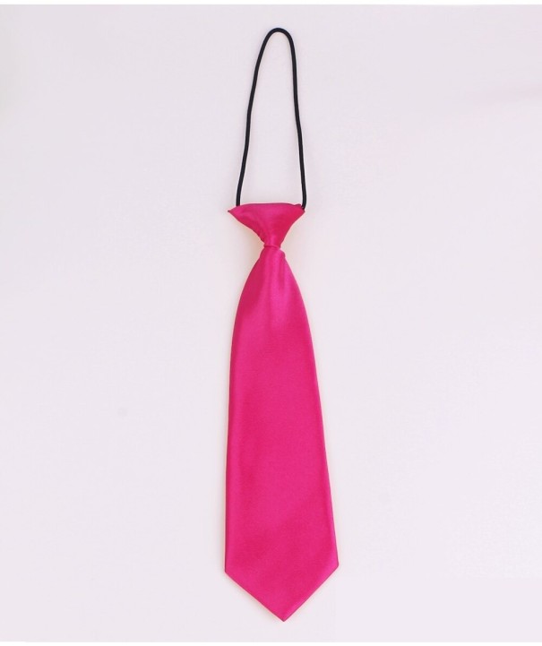 Dětská kravata T1489 tmavě růžová