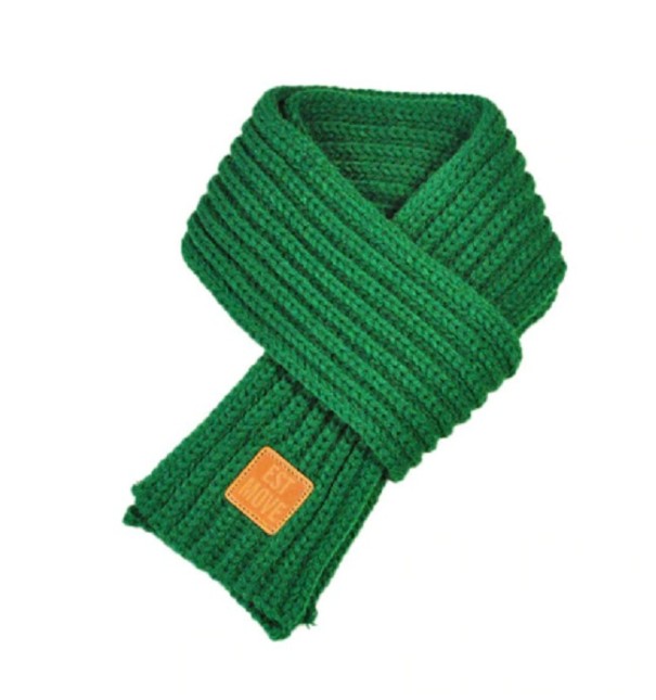 Dětská pletená šála J3023 zelená