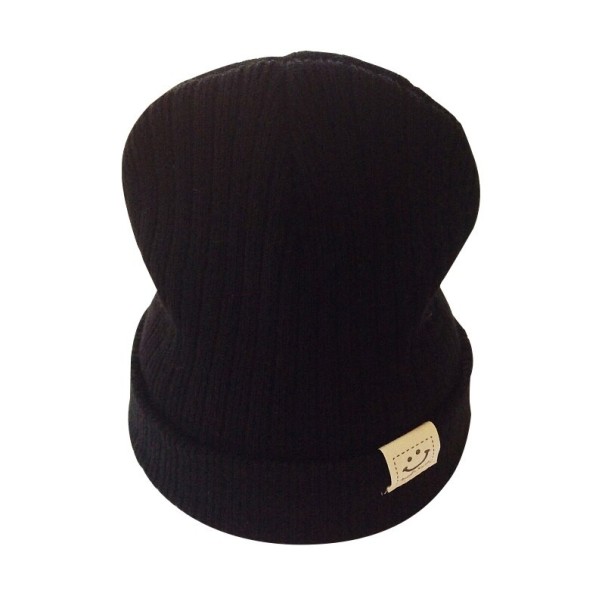 Detská zimná beanie čapica čierna