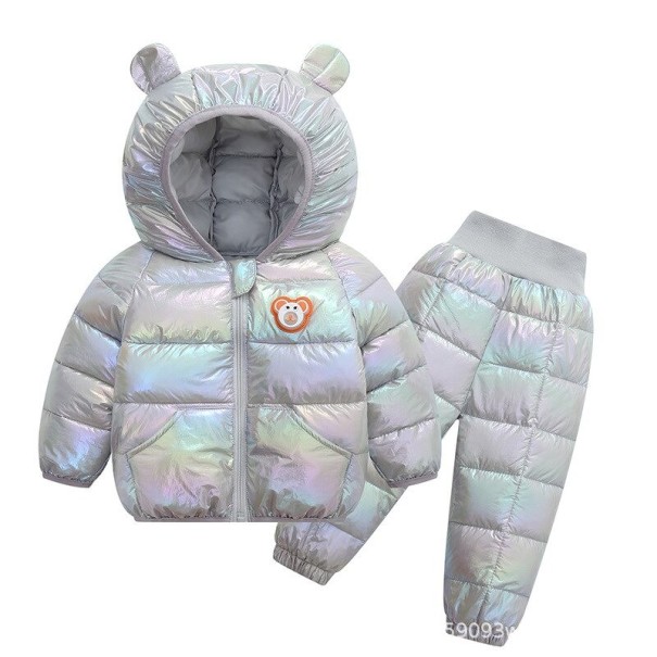 Detská zimná bunda a nohavice L2198 sivá 3