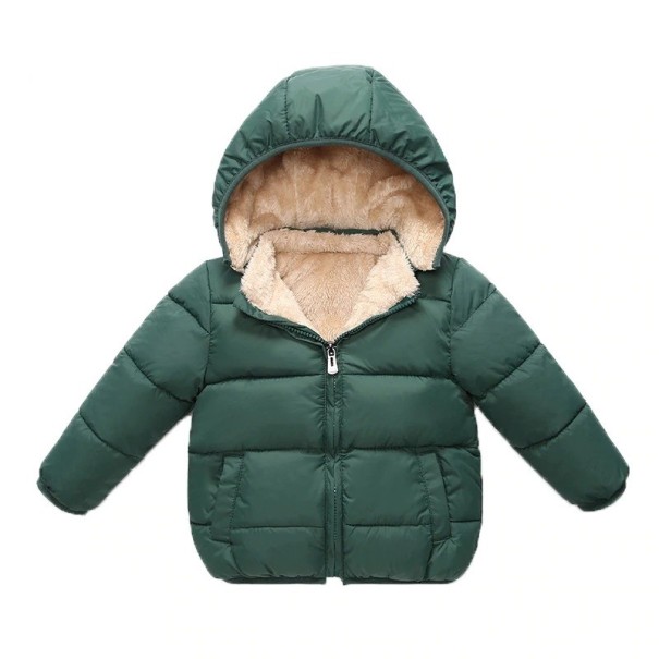 Detská zimná bunda L1864 tmavo zelená 5