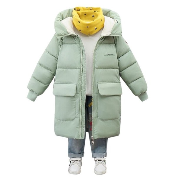 Detská zimná bunda L1913 svetlo zelená 3