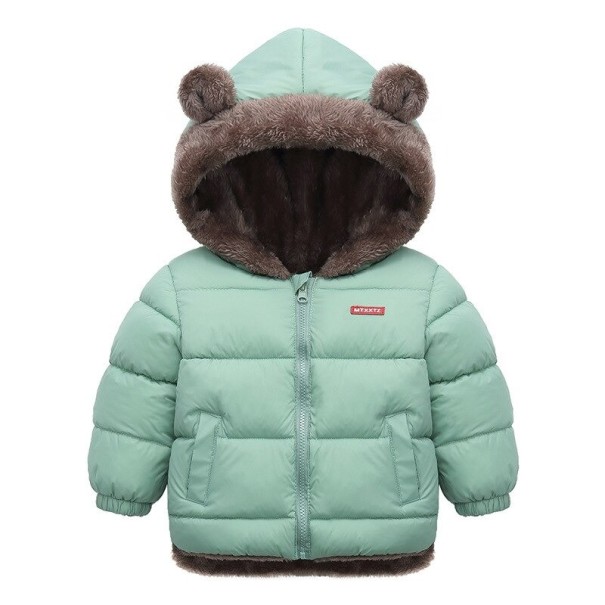 Detská zimná bunda L1989 svetlo zelená 3