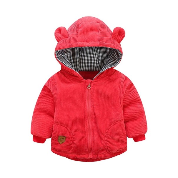 Detská zimná bunda L2066 červená 3-4 roky
