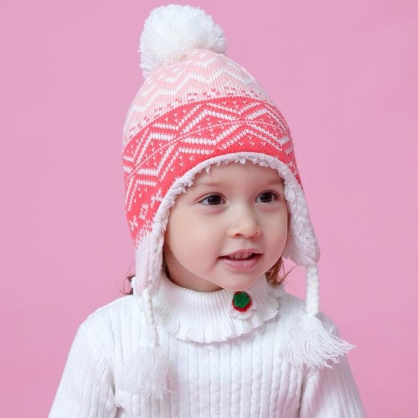 Detská zimná čiapka cez uši A492 1-2 roky 6