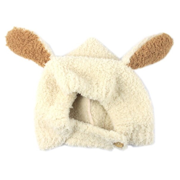 Detská zimná čiapka s ušami Bunny béžová