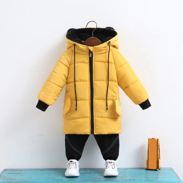 Dětská zimní bunda L1910 žlutá 4