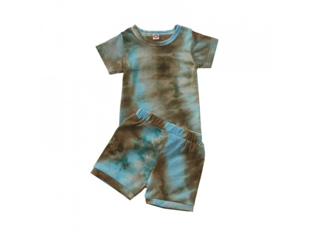 Dětské barevné tričko a kraťasy L1255 18-24 měsíců E