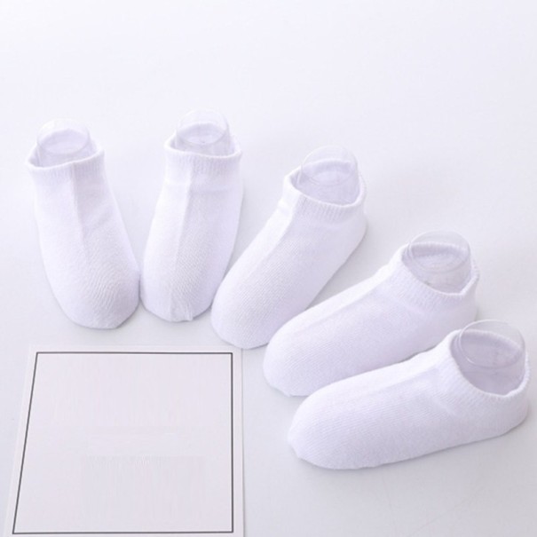 Detské biele ponožky - 5 párov 6-8 rokov