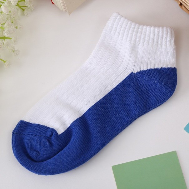 Detské dvojfarebné ponožky modrá 6-8 rokov
