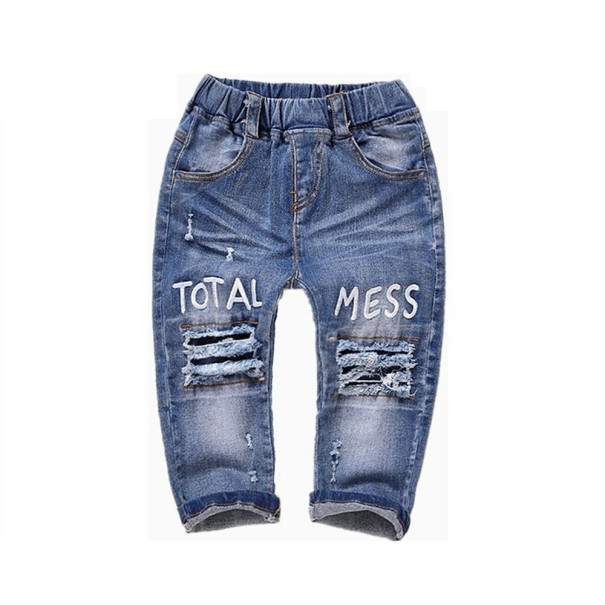 Dětské džíny L2120 modrá 6-12 měsíců