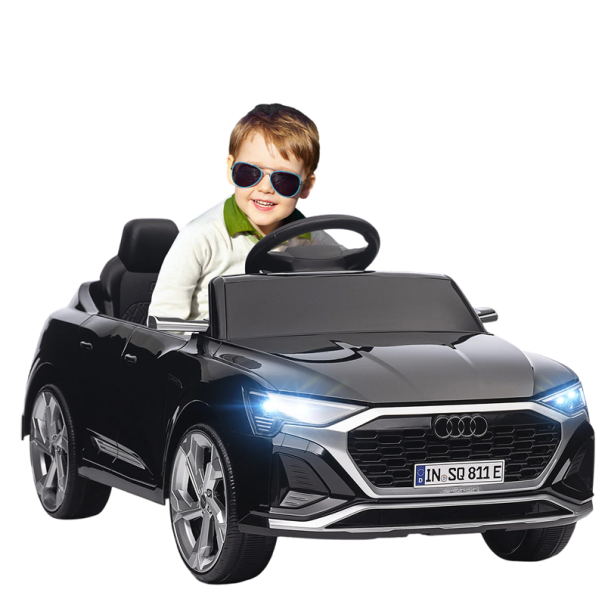 Dětské elektrické auto Audi Q8 e-tron Sportback s dálkovým ovládáním 98×49,5×43 cm 12V baterie 2 motory pro jízdu dětí černá