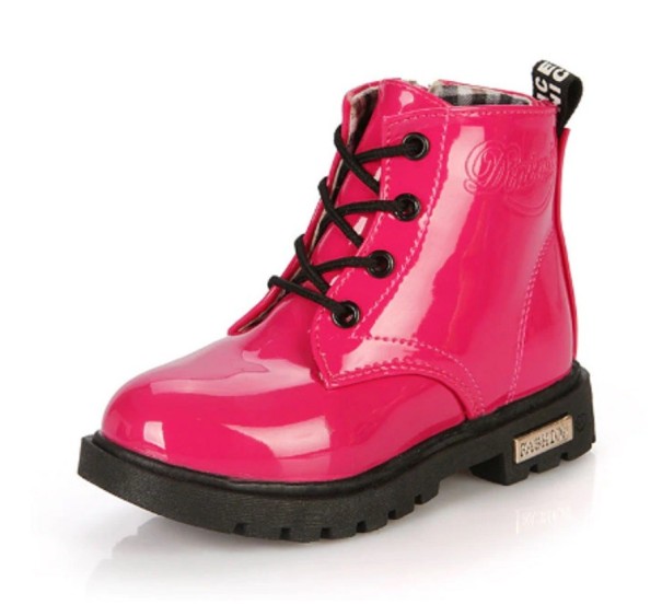 Dětské kotníkové boty A1541 tmavě růžová 21