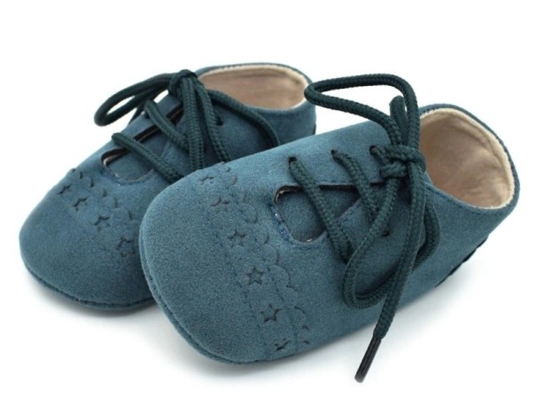 Detské kožené topánočky A484 zelená 6-12 mesiacov