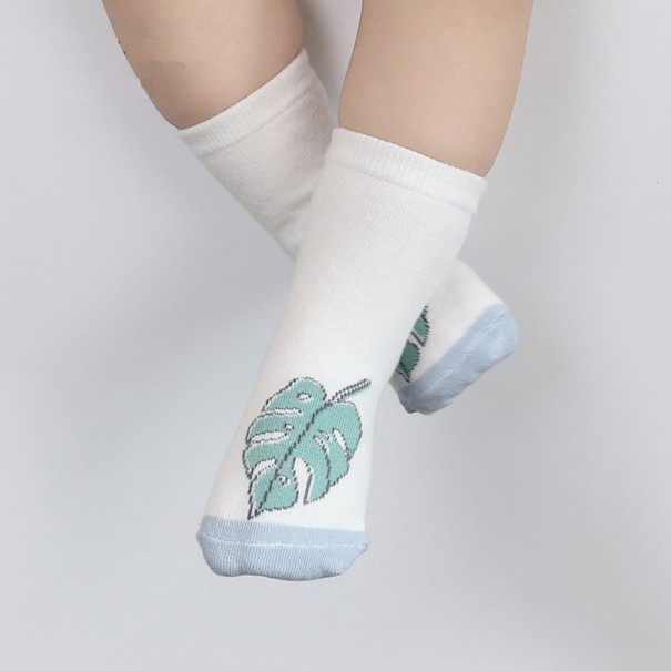 Detské ponožky s potlačou rastlín 0-12 mesiacov 2