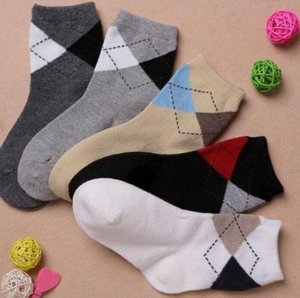 Dětské ponožky se vzorem - 5 párů 4-6 let