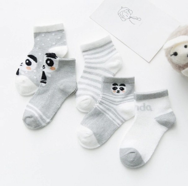 Detské ponožky so zvieratkami - 5 párov 1-3 roky 3