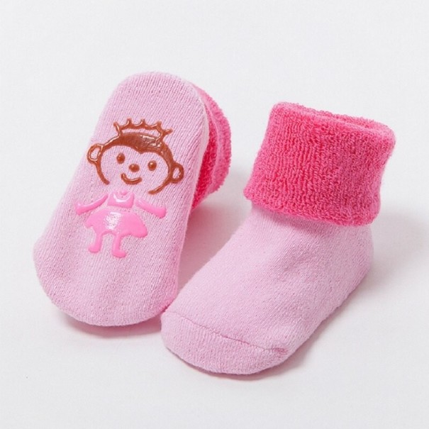 Dětské protiskluzové ponožky A1496 růžová 18-24 měsíců